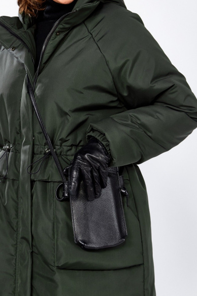 Пальто Lady Secret 8295 пыльно-зеленый - фото 12