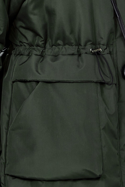 Пальто Lady Secret 8295 пыльно-зеленый - фото 11