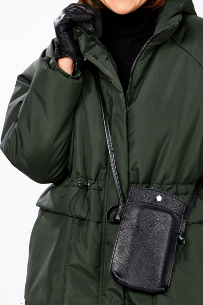 Пальто Lady Secret 8295 пыльно-зеленый - фото 10