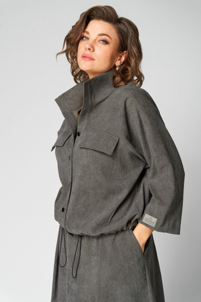 Жакет, юбка Мишель стиль 1330 хаки - фото 6