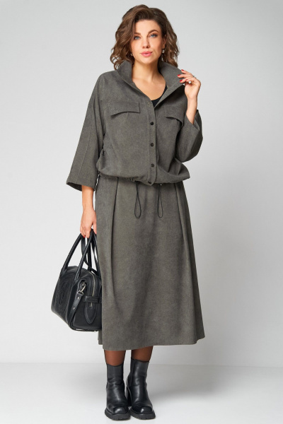 Жакет, юбка Мишель стиль 1330 хаки - фото 4