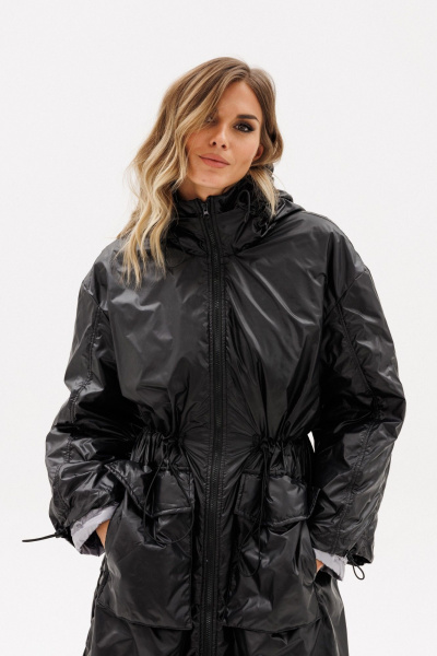 Пальто EOLA 2775 черный/серый - фото 14