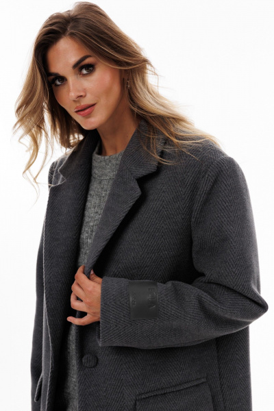 Пальто EOLA 2892 серый - фото 7