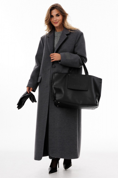 Пальто EOLA 2892 серый - фото 4