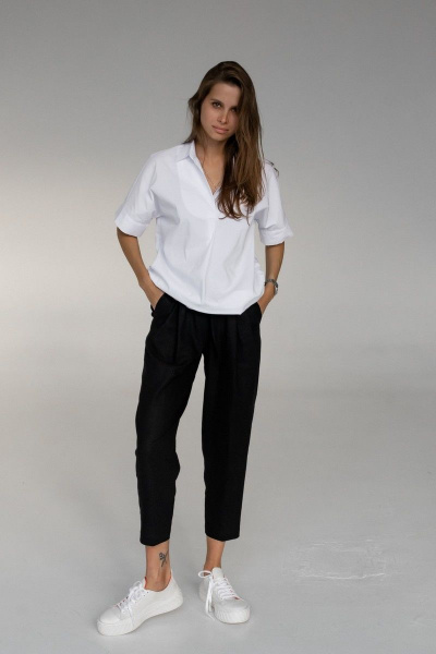 Брюки из льна и текстиля для повседневных образов Motif 1541 - фото 1