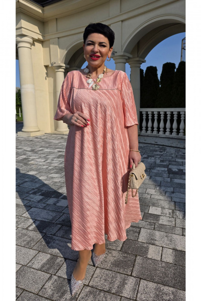 Платье Vittoria Queen 26433/2 персиковый - фото 5