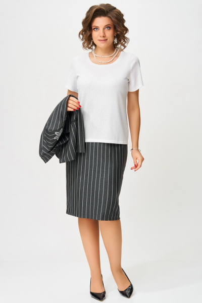 Джемпер Fita 20364 молочно-серебристый - фото 1