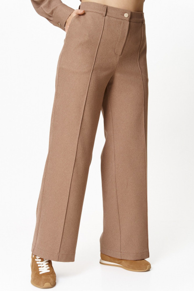 Брюки, рубашка AVA fashion М-156 капучино - фото 13