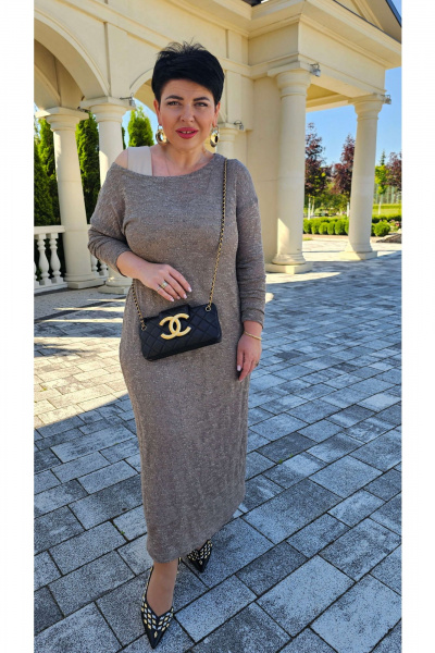 Платье Vittoria Queen 26613 капучино - фото 4