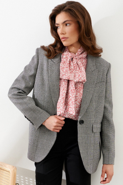Жакет C. of PAPAYA NEW 1751 клетка - фото 1