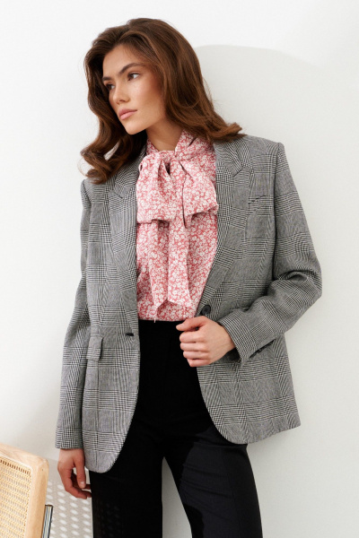 Жакет C. of PAPAYA NEW 1751 клетка - фото 4