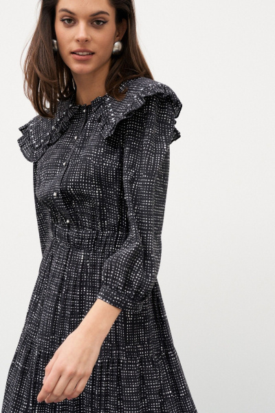 Платье C. of PAPAYA NEW 1632 черно-белый - фото 4