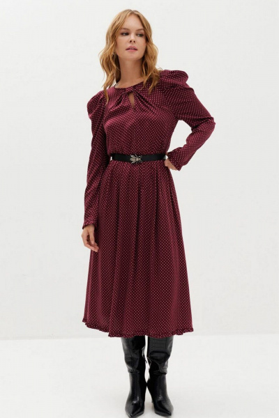 Платье C. of PAPAYA NEW 1728 бордовый - фото 1