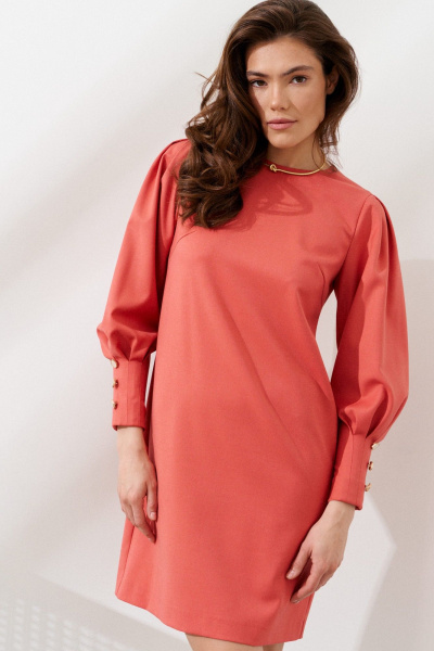 Платье C. of PAPAYA NEW 1753 лосось - фото 4