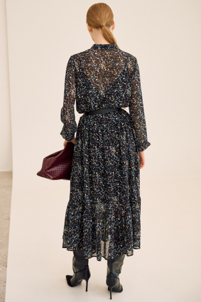 Платье Lokka 1682 черный/мультиколор - фото 4