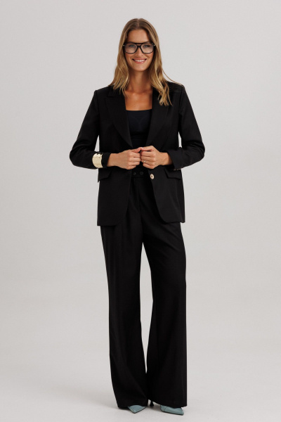 Брюки, жакет Ларс Стиль 1116/5 черный - фото 9