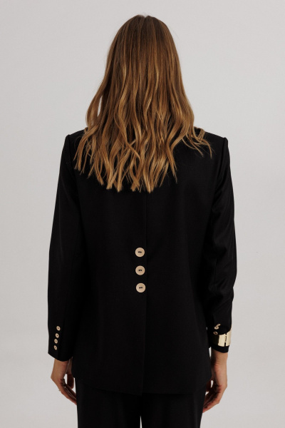 Брюки, жакет Ларс Стиль 1116/5 черный - фото 4