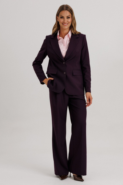 Брюки, жакет Ларс Стиль 1142 темно-фиолетовый - фото 8