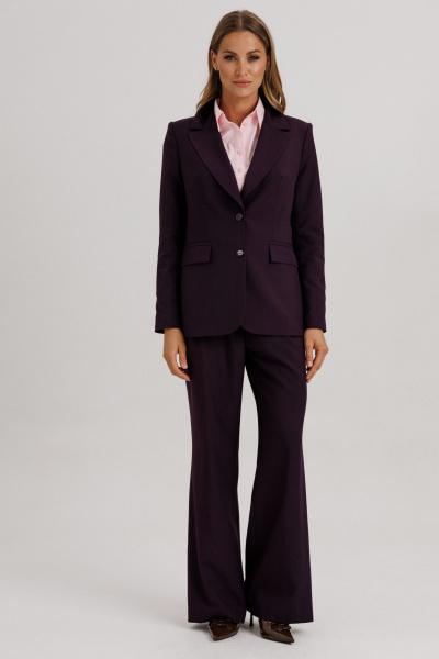 Брюки, жакет Ларс Стиль 1142 темно-фиолетовый - фото 6
