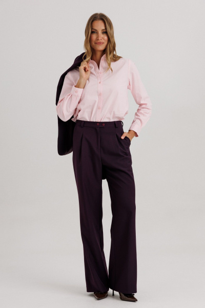 Брюки, жакет Ларс Стиль 1142 темно-фиолетовый - фото 4