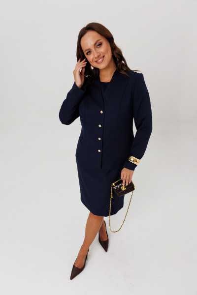 Жакет, платье Mubliz 275 темно-синий - фото 12