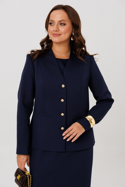 Жакет, платье Mubliz 275 темно-синий - фото 11