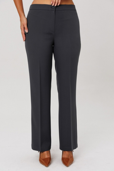 Блуза, брюки, жилет Mubliz 286 графит_олива_цветы - фото 5