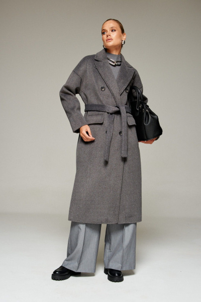 Пальто Beautiful&Free 7016 графит - фото 16