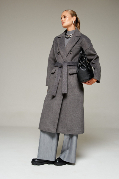 Пальто Beautiful&Free 7016 графит - фото 15