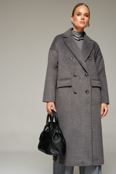 Пальто Beautiful&Free 7016 графит - фото 14