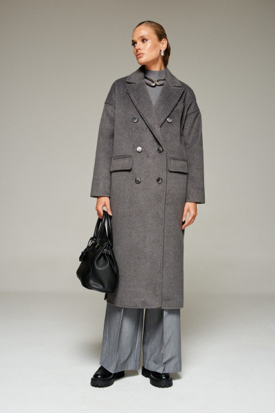 Пальто Beautiful&Free 7016 графит - фото 13