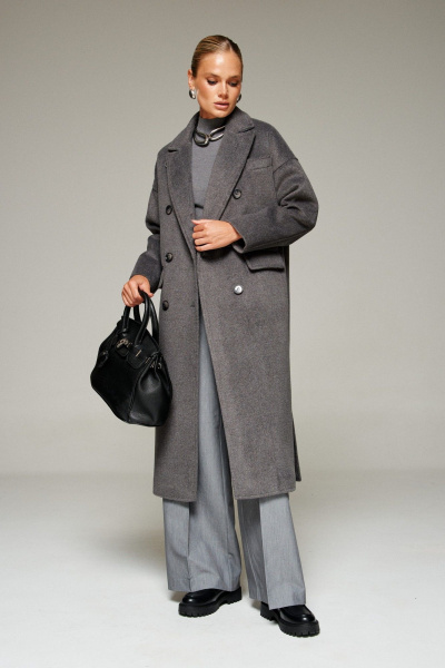 Пальто Beautiful&Free 7016 графит - фото 10