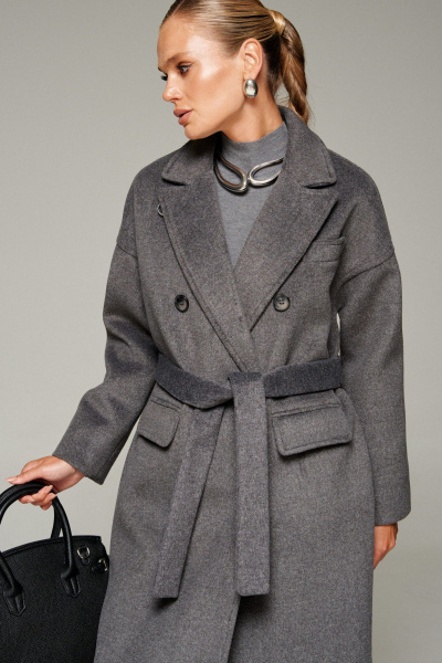 Пальто Beautiful&Free 7016 графит - фото 5