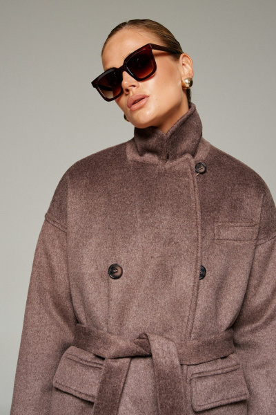 Пальто Beautiful&Free 7016 какао - фото 11