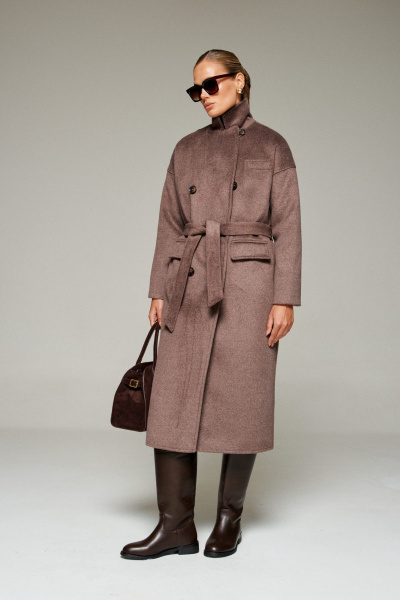 Пальто Beautiful&Free 7016 какао - фото 10