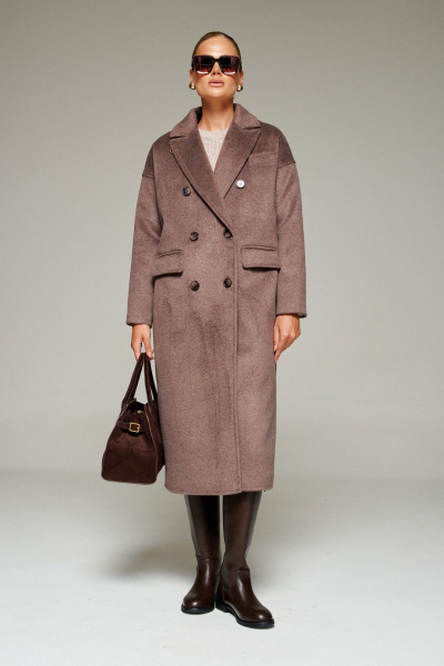 Пальто Beautiful&Free 7016 какао - фото 1