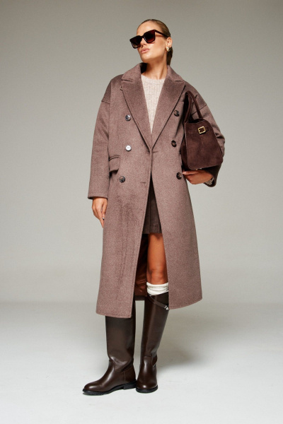 Пальто Beautiful&Free 7016 какао - фото 2