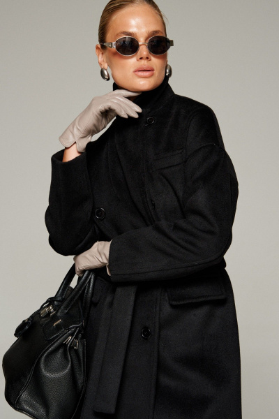 Пальто Beautiful&Free 7016 черный - фото 10