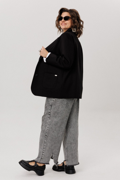 Жакет Anelli 1524.1 черный_тюльпан - фото 6