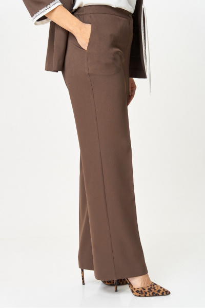 Блуза, брюки, жакет Vilena 1113 шоколад - фото 6