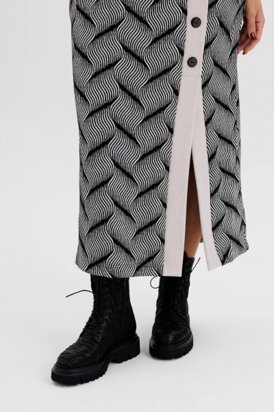 Костюм из трикотажа с юбкой и свободным джемпером Fantazia Mod 5036 - фото 3