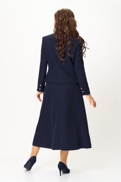 Жакет, юбка Svetlana-Style 2174 синий_горох - фото 6