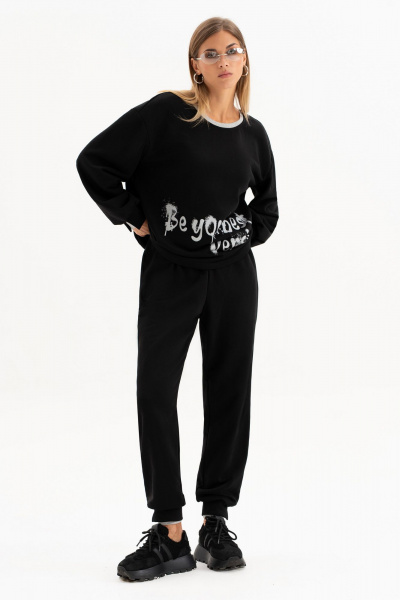 Брюки, джемпер Luna 262 черный - фото 1