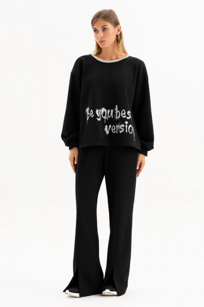 Брюки, джемпер Luna 264 черный - фото 1