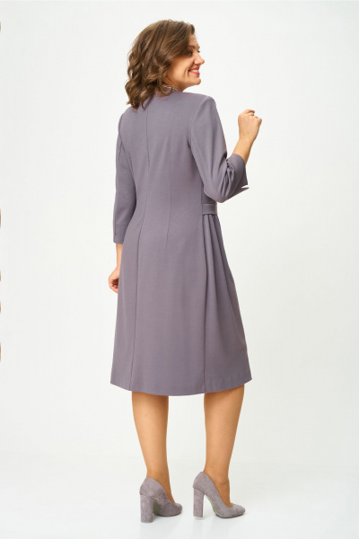 Платье Орхидея 1619 перламутрово-ежевичный - фото 6