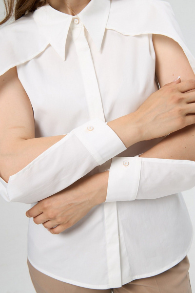 Блуза ALIN 2002 молочный - фото 4