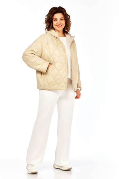 Куртка Диомант 2119 бежевый - фото 4