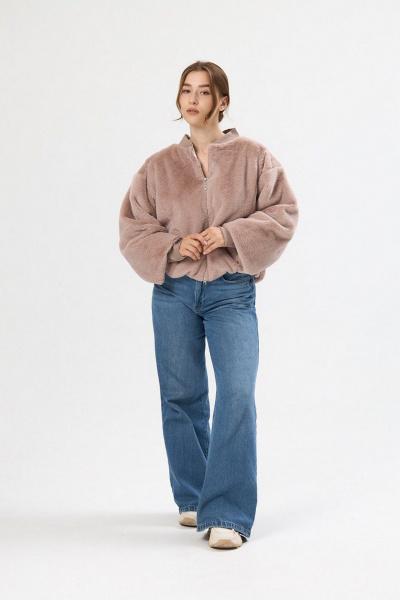 Бомбер ALIN 7003 лилово-бежевый - фото 5