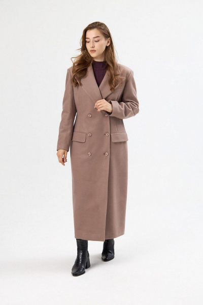 Пальто ALIN 7002 капучино - фото 4