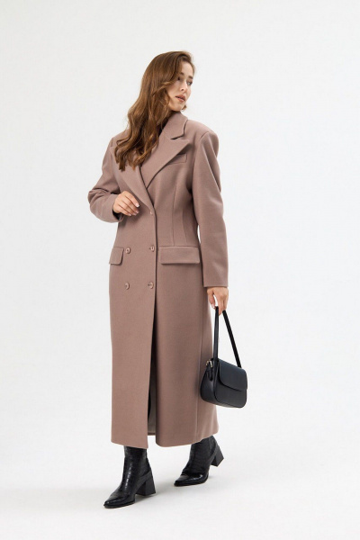 Пальто ALIN 7002 капучино - фото 3
